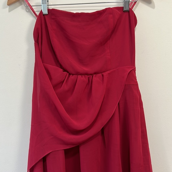Emmelee Dress Womens Small Red/Maroon Off Shoulder Mini - Picture 5 of 12